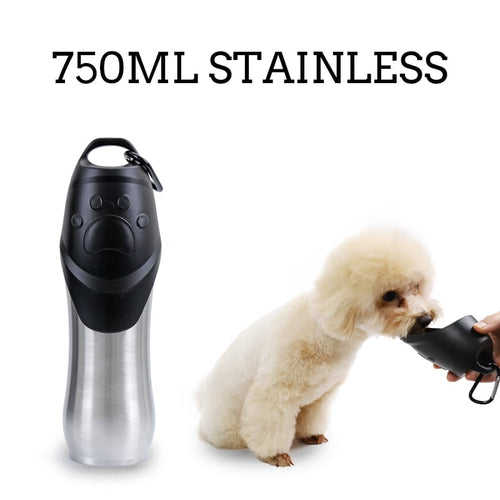 Stainless Steel Pet Drinking Water Bottle
